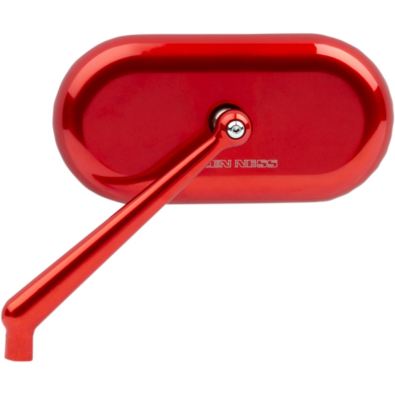 ARLEN NESS Oval Mirror – Red – Left Mirror