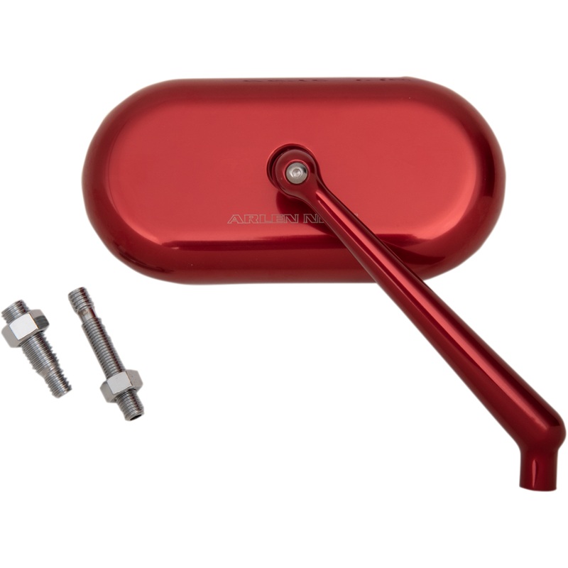ARLEN NESS Oval Mirror – Red – Right Mirror