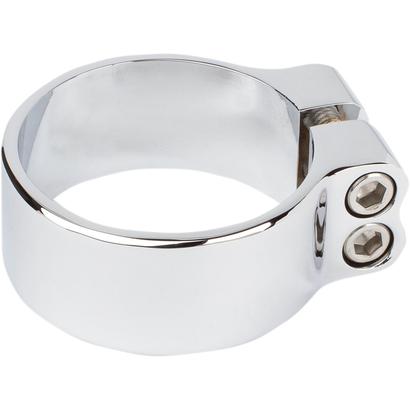 ARLEN NESS Chrome Exhaust Clamp – 2.5 Super Clamp for Slip-On Muffler