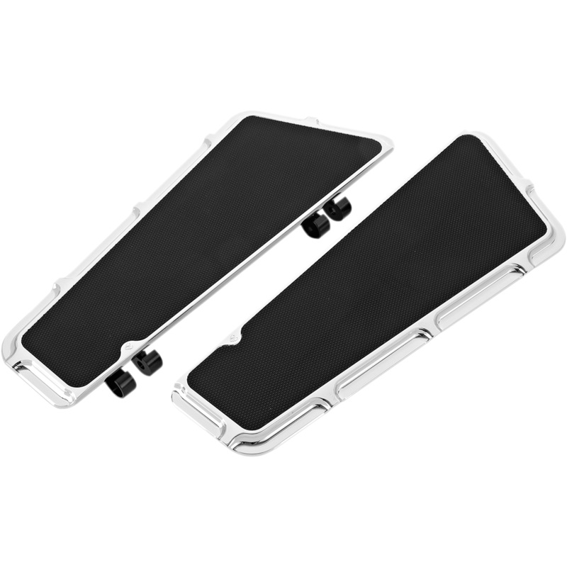 ARLEN NESS Driver Floorboard – Chrome – Bevelled Fusion Series Adjustable Floorboards