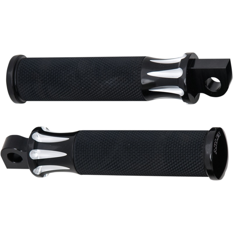ARLEN NESS Footpeg – Deep Cut – Black Fusion Male-Mount Footpegs