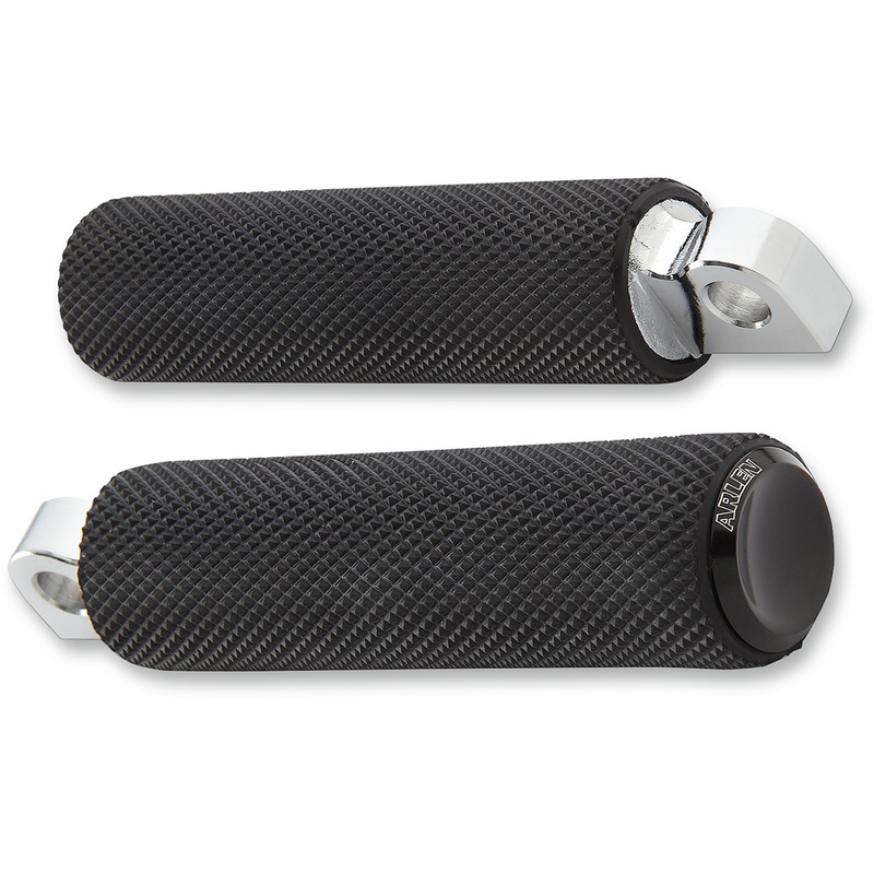ARLEN NESS Footpeg – Knurled – Black Fusion Male-Mount Footpegs
