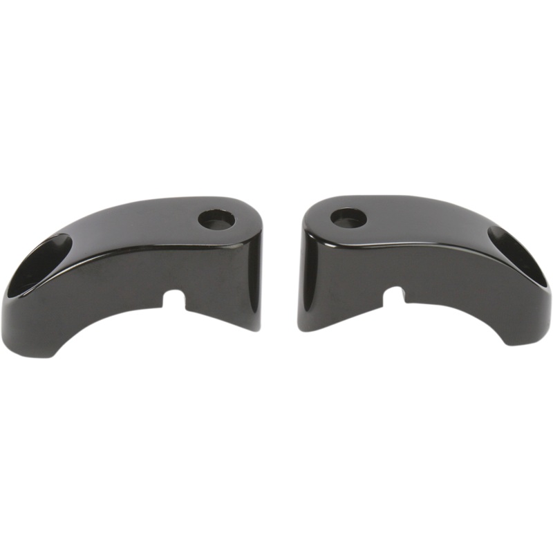 ARLEN NESS Front Turn Signal Mounts – 39mm Forks – Black Custom Turn Signal Mounts for 39mm and 49mm Fork Assemblies