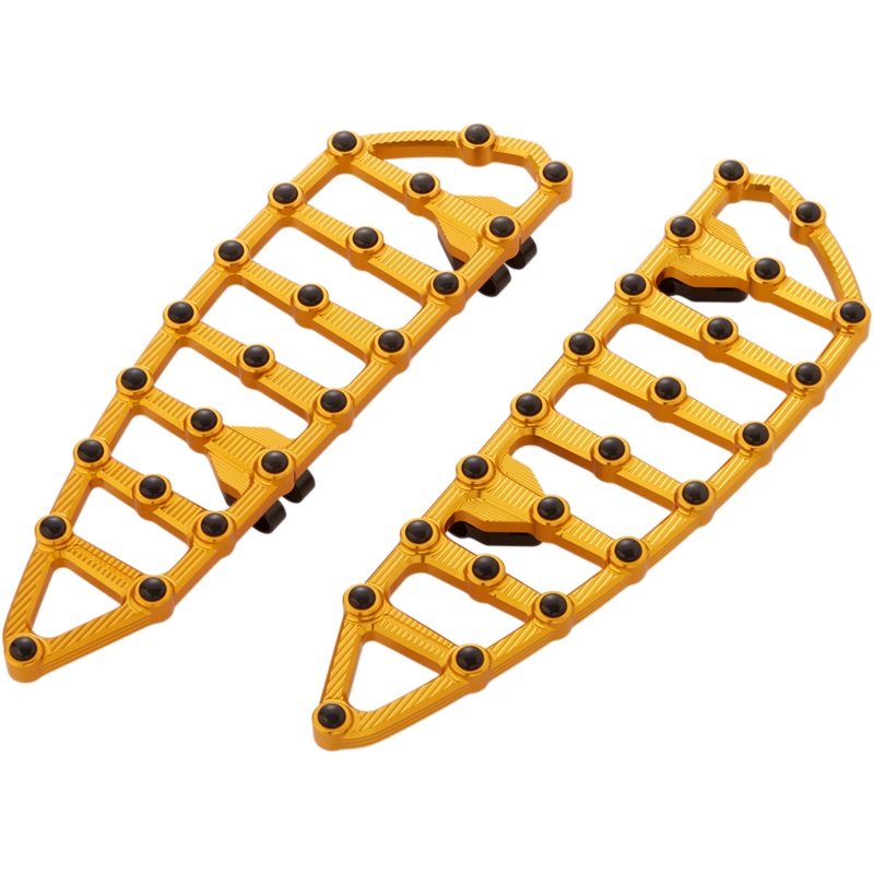 ARLEN NESS MX Driver Boards – Gold MX Billet Floorboards
