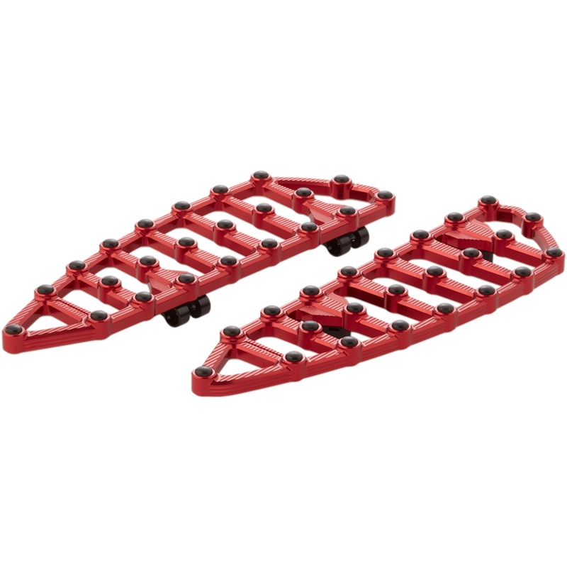 ARLEN NESS MX Driver Boards – Red MX Billet Floorboards