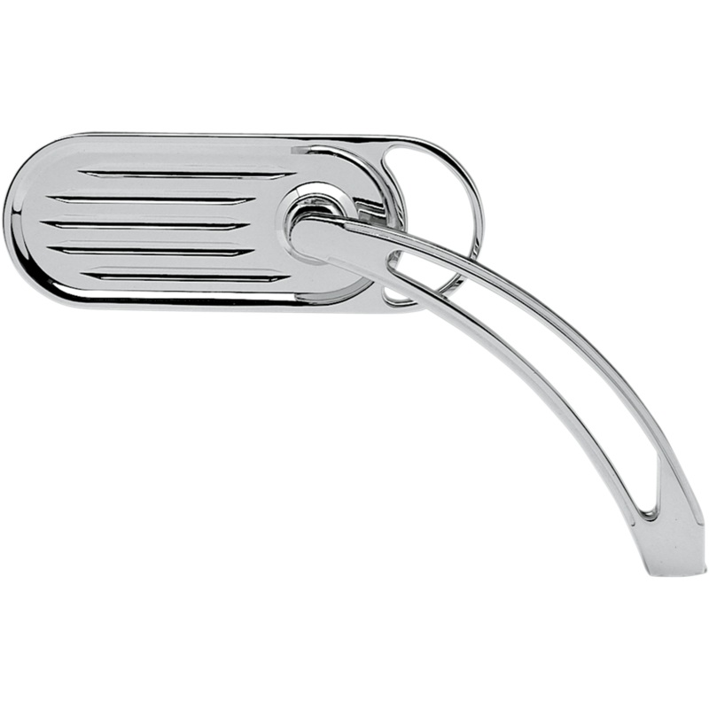ARLEN NESS Grooved Slingshot Mirror Chrome Alternative Mirror