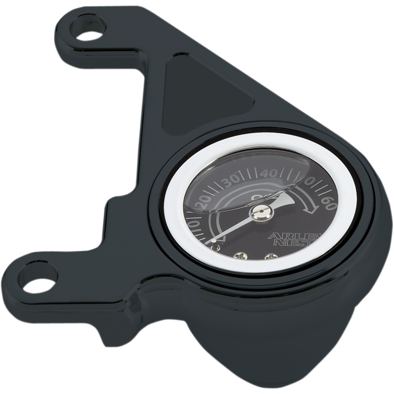 ARLEN NESS Oil Pressure Gauge Kit – Black Anodized Finish Oil Pressure Gauge Kit  Black