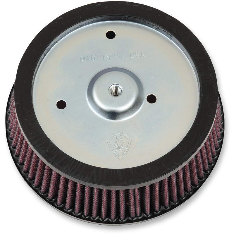 ARLEN NESS Replacement Air Filter Stage-1 Big Twin Red Replacement Air Filter Elements for Stage 1 Screamin’ Eagle Air Cleaner