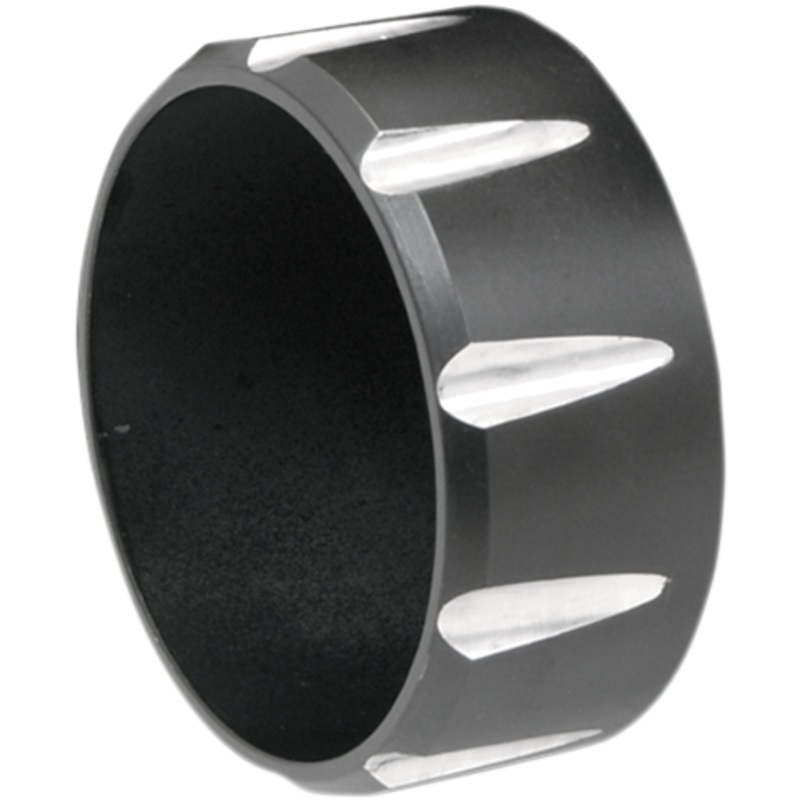 BASSANI XHAUST 3 Endcap – Black – Fluted End Cap for 3 Firepower Series Slip-On Muffler