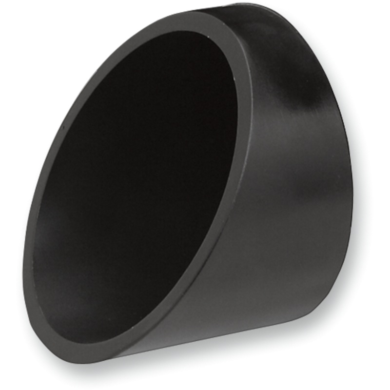 BASSANI XHAUST 3 Endcap – Black – Slashcut End Cap for 3 Firepower Series Slip-On Muffler