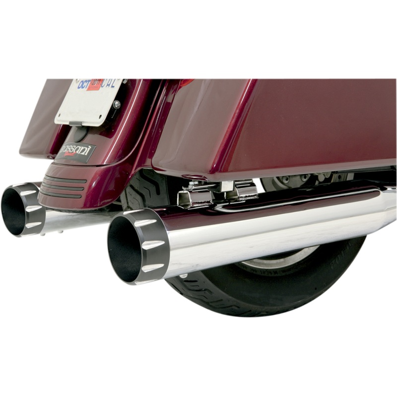 BASSANI XHAUST 4 End Cap – Black – Bevel Optional B1-Syle Quick-Change End Caps  Fluted/Straight-Cut