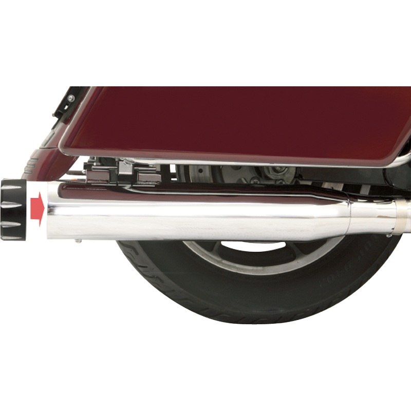 BASSANI XHAUST 4 Quick Change Mufflers – Chrome – FL ’95-’16 Quick Change Series Slip-On Mufflers