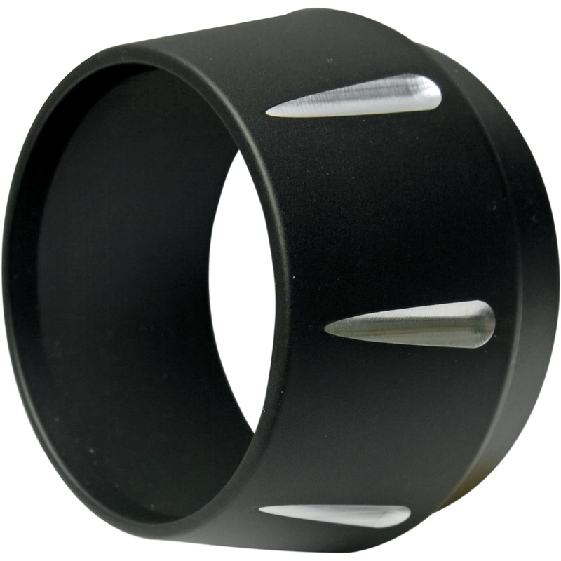 BASSANI XHAUST End Cap – Black – Fluted – Short Megaphone End Cap