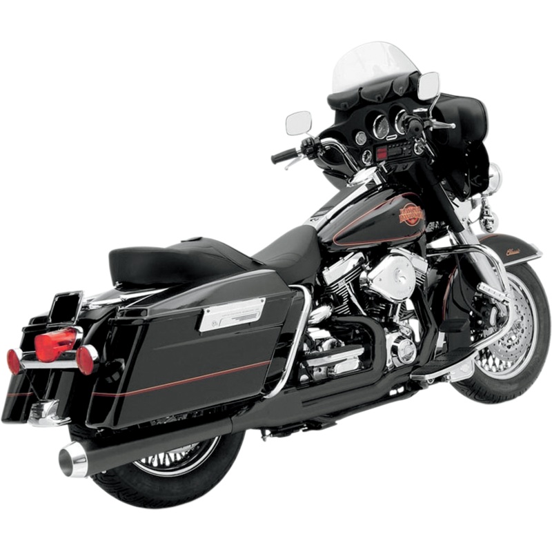 BASSANI XHAUST Heat Shields – Black Heat Shield for Road Rage 2-into-1 System