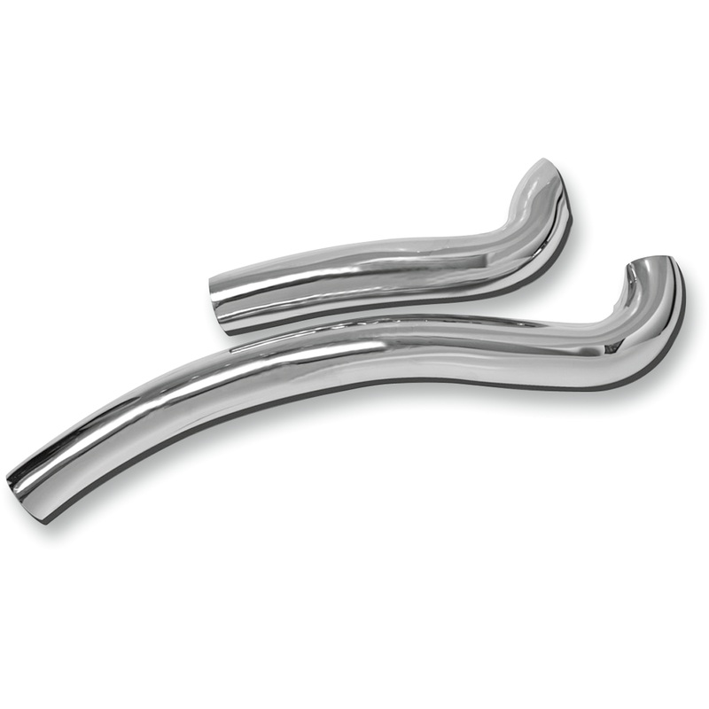 BASSANI XHAUST Sweeper Heat Shields – Chrome Radial Sweepers 2-Pc Heat Shield