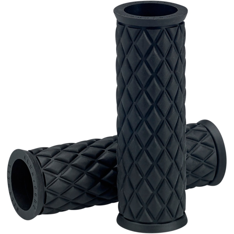 BILTWELL Black Alumicore Replacement Grips Alumicore Grips