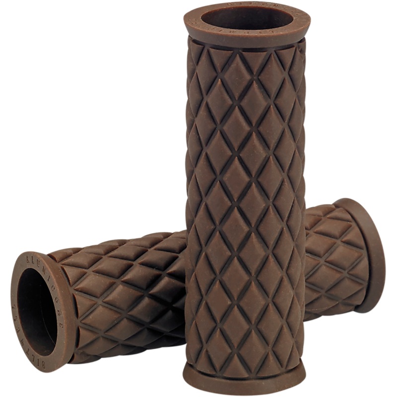 BILTWELL Chocolate Alumicore Replacement Grips Alumicore Grips