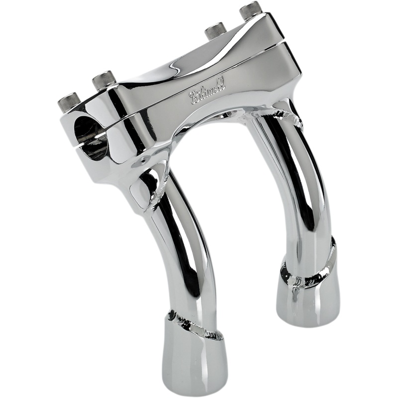 BILTWELL Chrome 6 Murdock Pullback Risers Murdock Handlebar Riser
