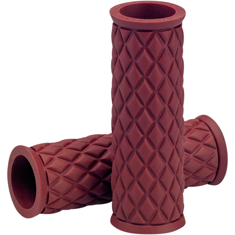 BILTWELL Oxblood Alumicore Replacement Grips Alumicore Grips