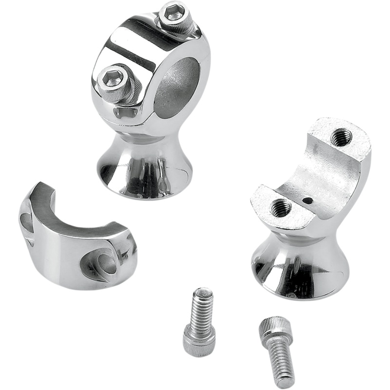 BILTWELL Polished 1-3/4 Slimline Risers 1-3/4 Slimline Handlebar Riser