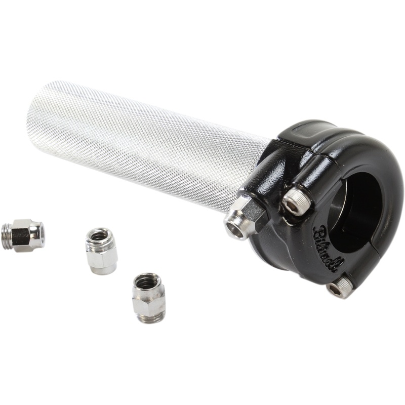 BILTWELL Black Whiskey Single Throttle 1 Whiskey Throttle Assembly