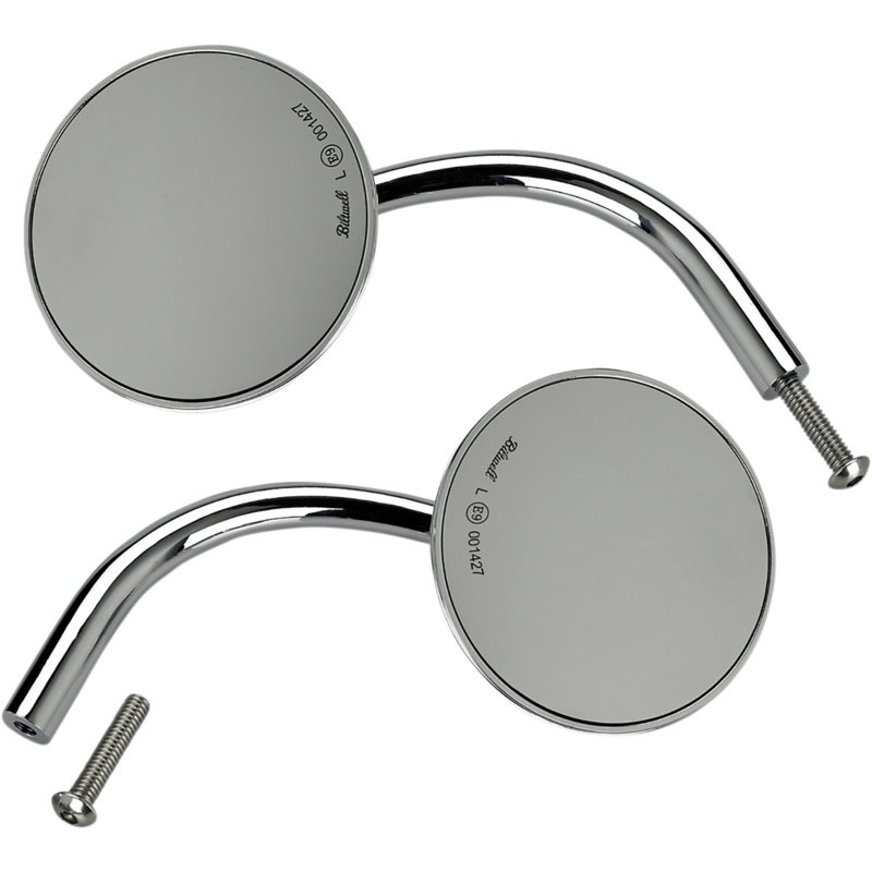 BILTWELL Mirror – Round – Chrome Utility Mirror