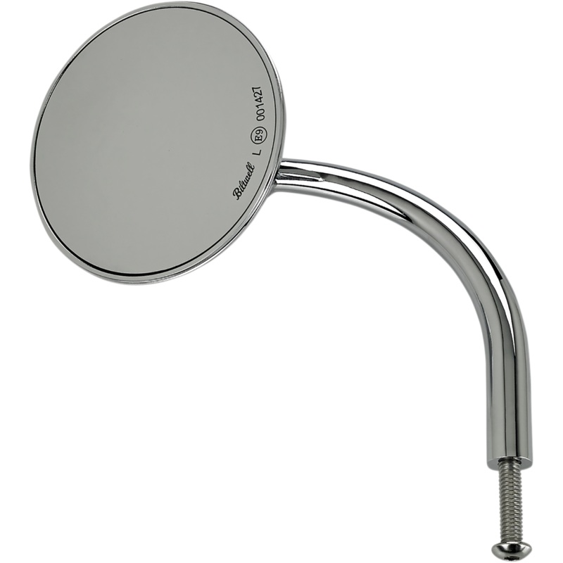 BILTWELL Mirror – Round – Chrome Utility Mirror  Chrome, Screw-In