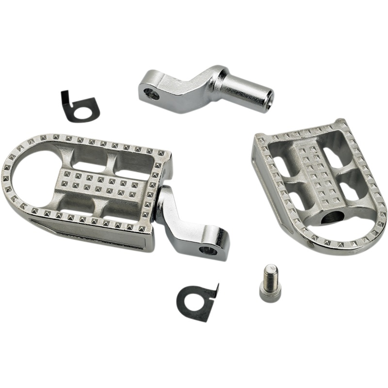 BILTWELL Mushman Step Footpegs – Polished Mushman Footpegs