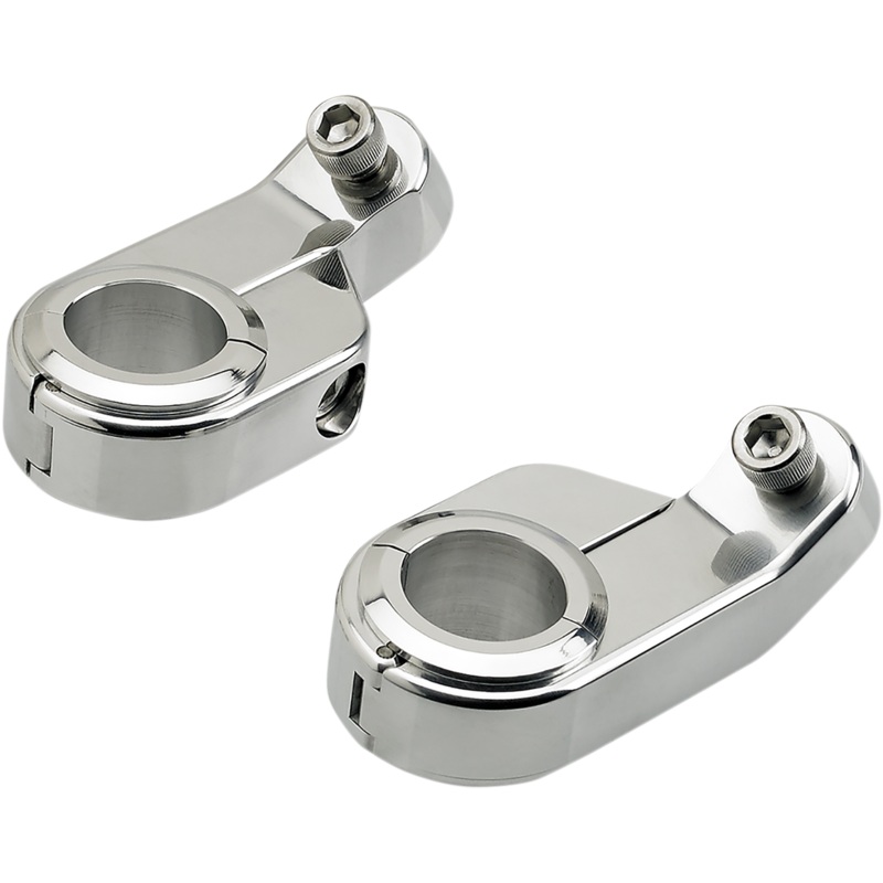 BILTWELL O/S Speed Clamps – Chrome – Angled O/S Speeds Clamps