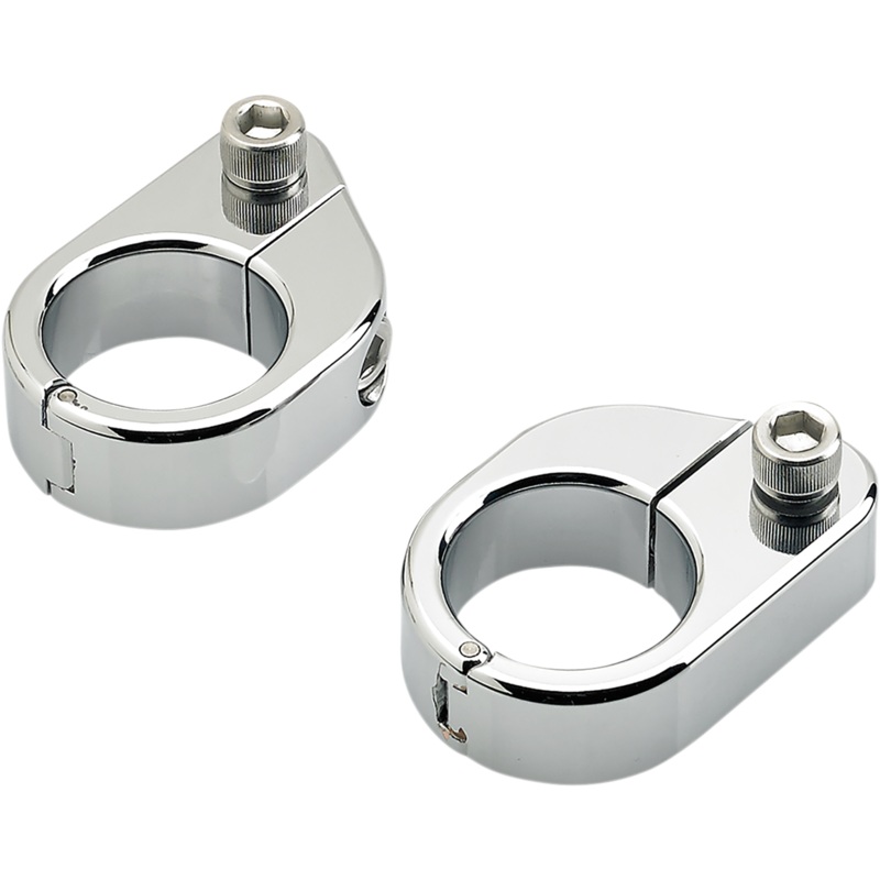 BILTWELL O/S Speed Clamps – Chrome – Straight O/S Speeds Clamps