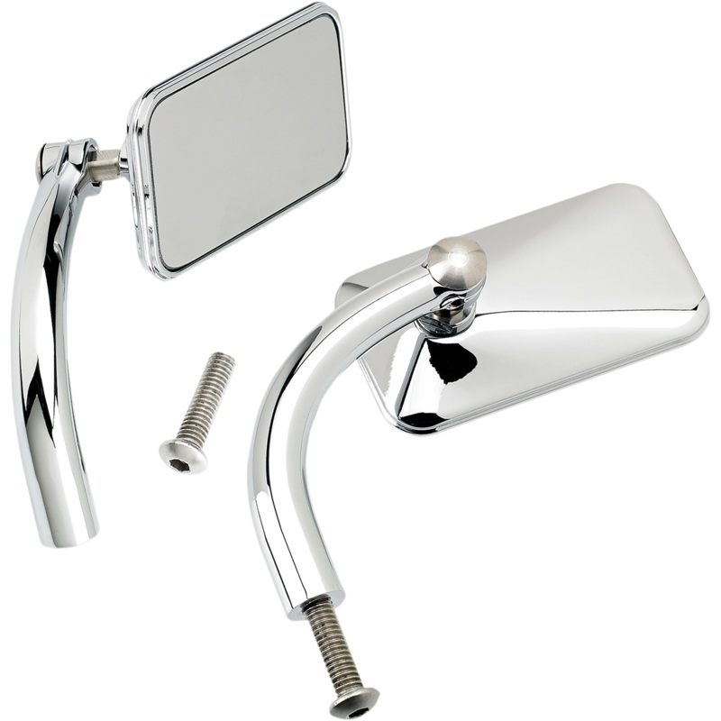 BILTWELL Rectangular Mirrors – Chrome Utility Mirror