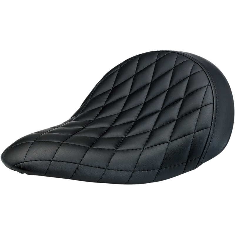 BILTWELL Slimline Seat – Diamond Slimline Solo Vinyl Seat