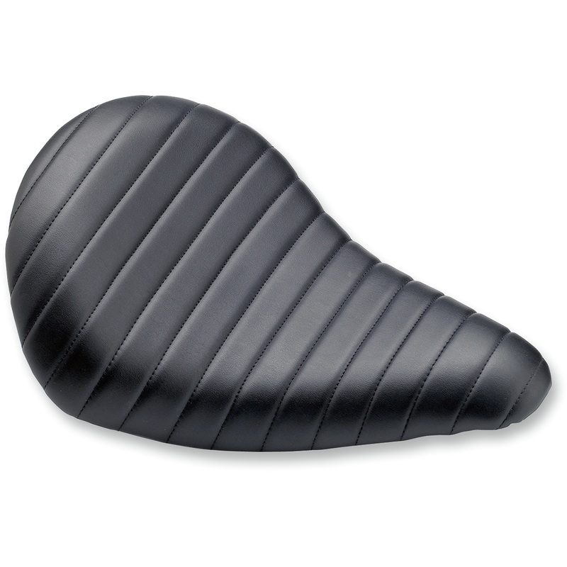 BILTWELL Slimline Seat – Tuck and Roll Slimline Solo Vinyl Seat