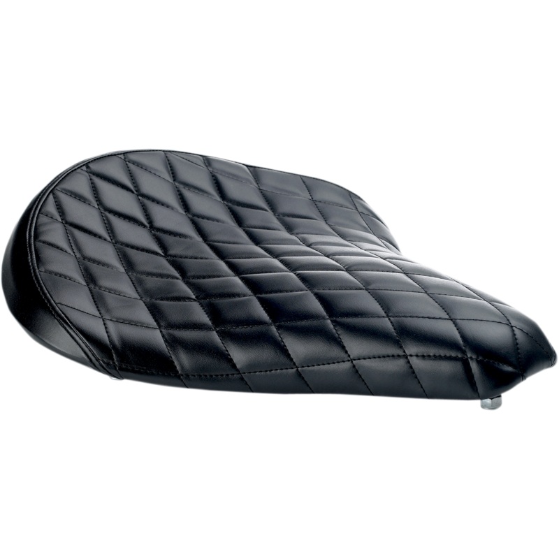 BILTWELL Solo Seat – Black – Diamond Spring Solo Seat