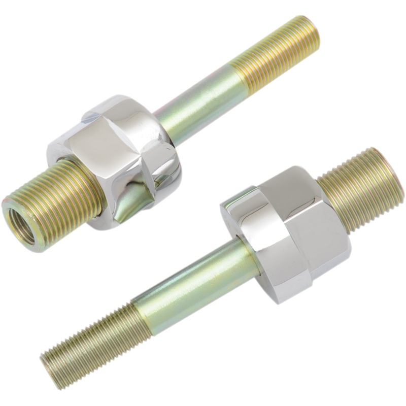 BURLY BRAND Adjustable Shock Lowering Kit – Chrome/Gold Anodized Finish – Lowers 0- 1.25 Shock Lowering Kit