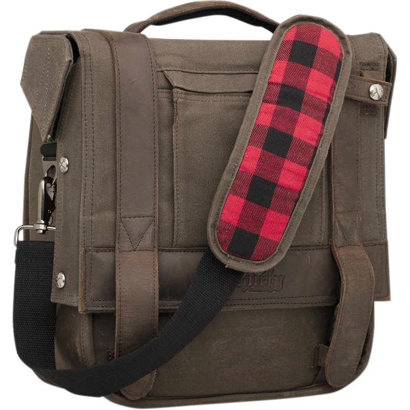BURLY BRAND Saddlebag – Waxed Cotton Voyager Saddlebag