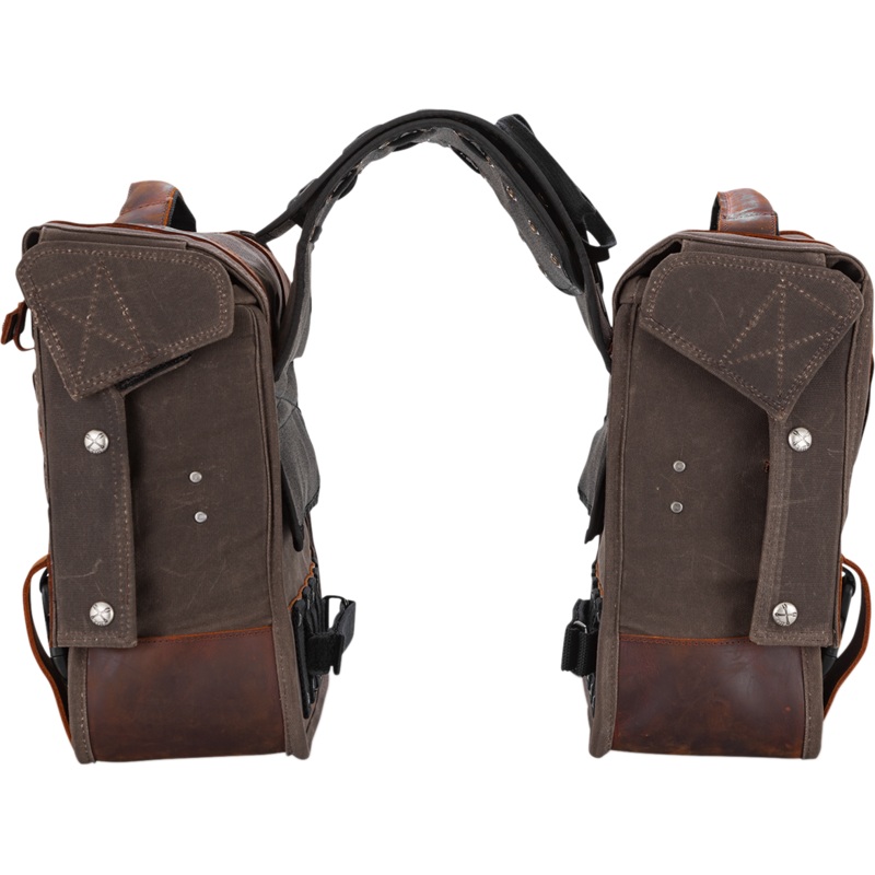 BURLY BRAND Throw-Over Saddleback – Oak Throw-over Saddlebag