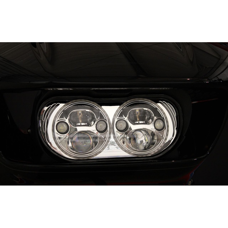 CUSTOM DYNAMICS Headlight 15-20 FLTR – Chrome TruBEAM LED Headlamp