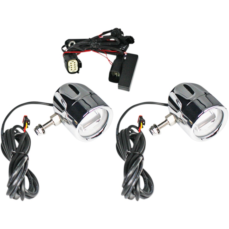 CUSTOM DYNAMICS LED Fog Light – SS8 – Chrome ProBEAM LED Halo Fog Lamps