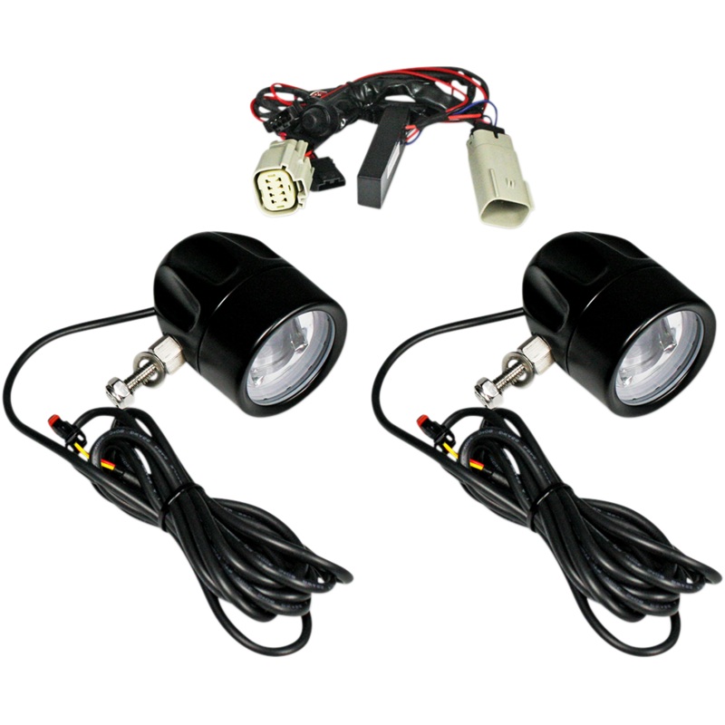 CUSTOM DYNAMICS LED Fog Light – Trike – Black ProBEAM LED Halo Fog Lamps