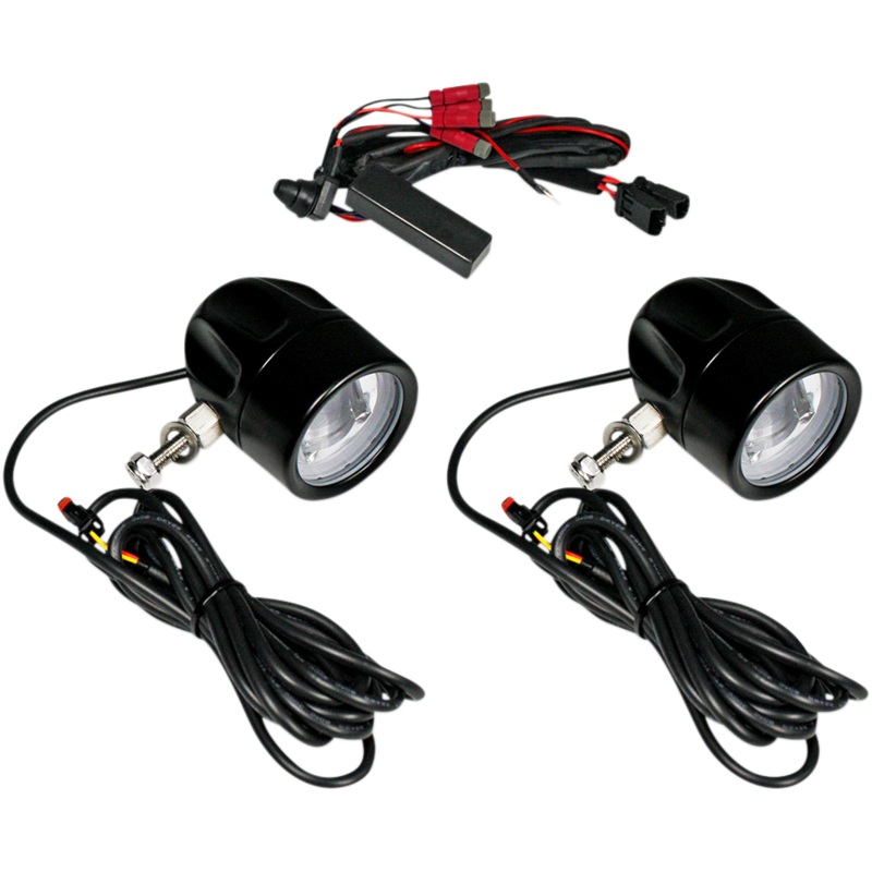 CUSTOM DYNAMICS LED Fog Light – Universal – Black ProBEAM LED Halo Fog Lamps
