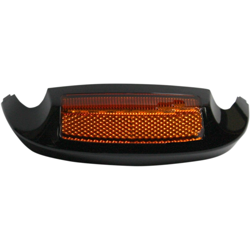 CUSTOM DYNAMICS Led Front Fender Tip – Amber LED/Amber Lens – Black Front LED Fender Tip Housing