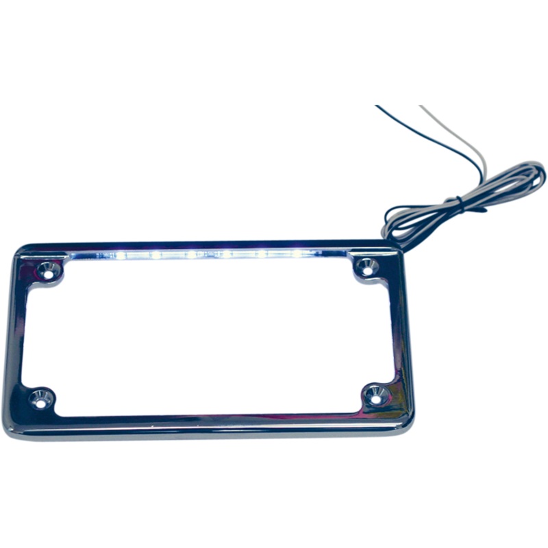 CUSTOM DYNAMICS LED License Plate Frame – Chrome LED License Plate Frame