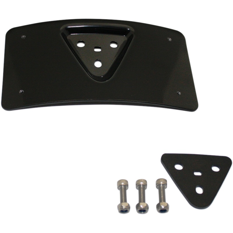 CUSTOM DYNAMICS Radius License Plate Mount – Black Radius License Plate Mount