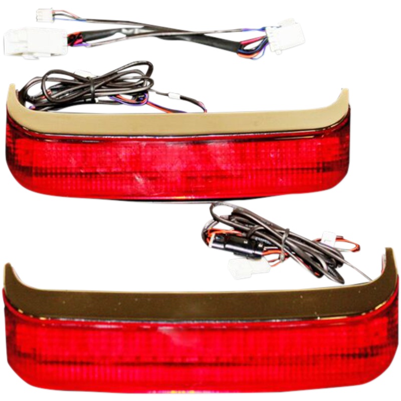 CUSTOM DYNAMICS Saddlebag LED Lights – ’09-’15 CVO – Chrome/Red BAGZ LED Saddle Bag Lights