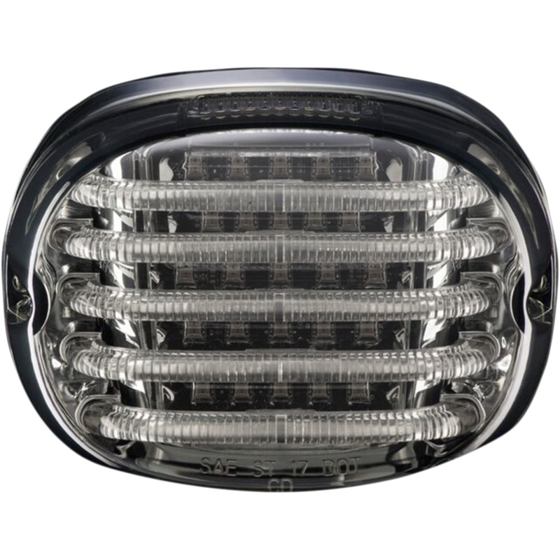 CUSTOM DYNAMICS Taillight – with License Plate Illumination Window – Smoke ProBEAM Squareback LED Taillight Kit