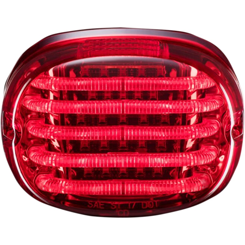 CUSTOM DYNAMICS Taillight – without License Plate Illumination Window – Red ProBEAM Squareback LED Taillight Kit