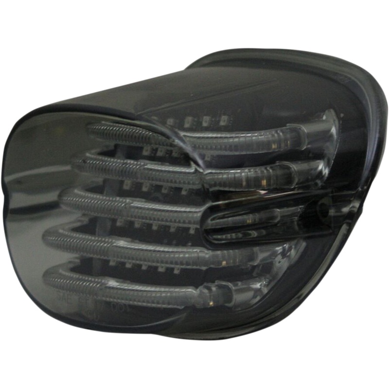 CUSTOM DYNAMICS Taillight – without License Plate Illumination Window – Smoke ProBEAM Squareback LED Taillight Kit