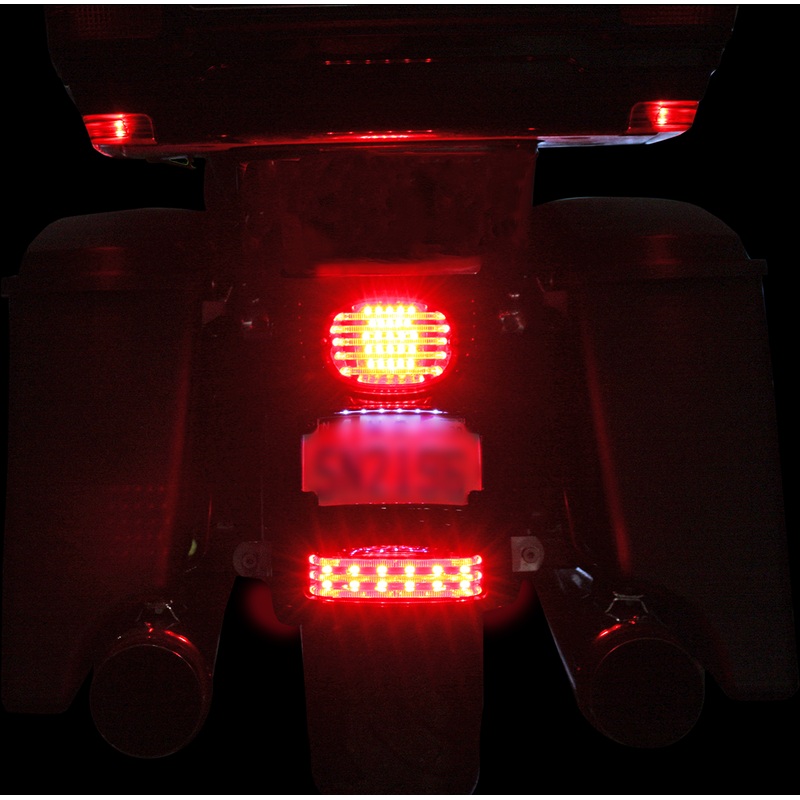 CUSTOM DYNAMICS Fender Tip Light – Red Lens – Black LED Fender Tip Taillight