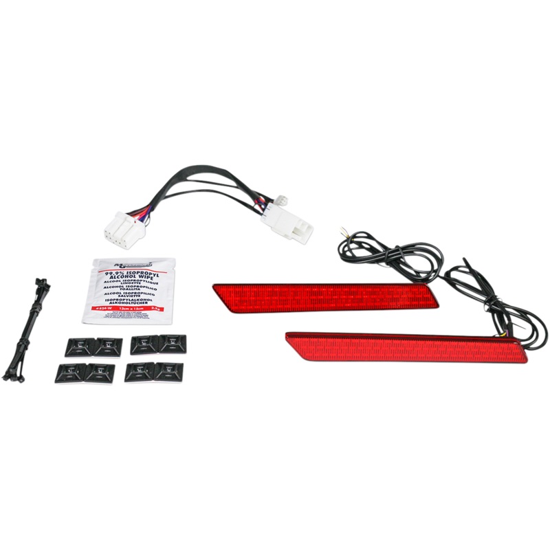 CUSTOM DYNAMICS Saddlebag Latch Lights – ’97-’13 – Red Saddlebag Latch  Lights